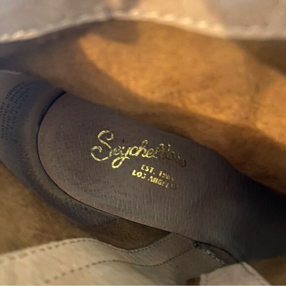 Seychelles rust brown suede heel booties size women’s 9.5 - Picture 5 of 10